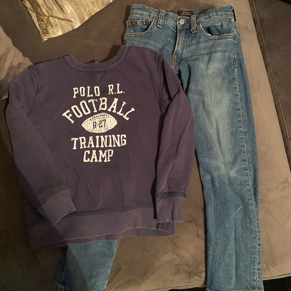Polo Ralph Lauren Sweatshirt and Jeans